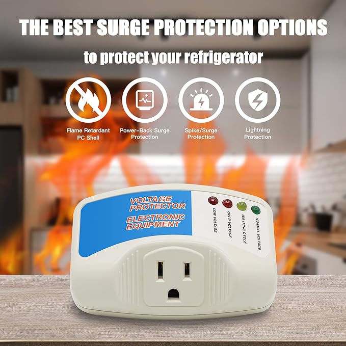 BSEED Surge Protector Home Appliance, Single Outlet Power Voltage Protector - Image 3