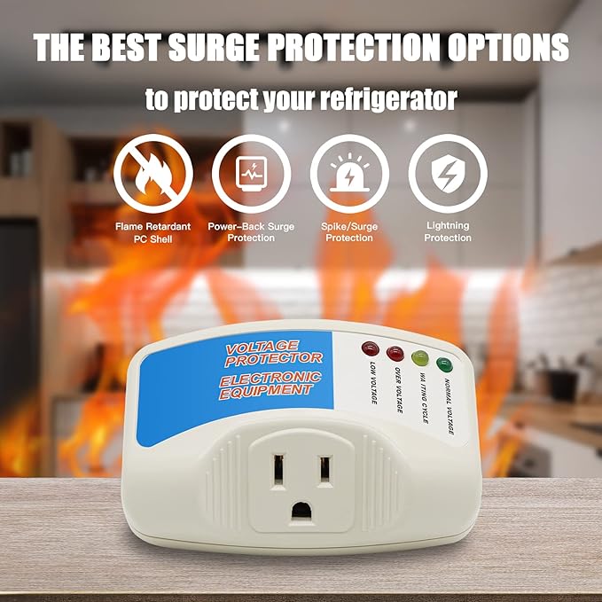 BSEED Surge Protector Home Appliance, Single Outlet Power Voltage Protector - Image 3