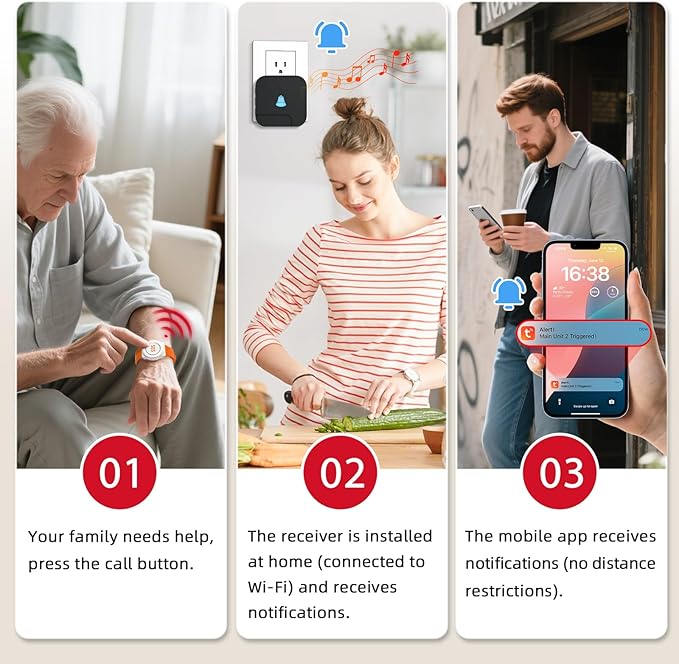 CallToU Wi-Fi Wireless Caregiver Pager Call Button - Image 2