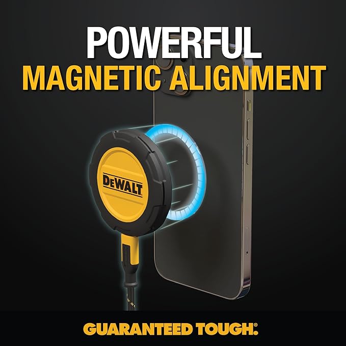 DEWALT Heavy Duty Wireless Charger, 15W Max Cell Phone Charger, Fast Wireless - Image 3