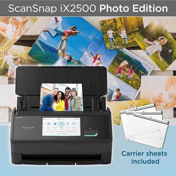 ScanSnap iX2500 Photo Edition Wireless or USB High-Speed Cloud Enabled Photo - Image 2