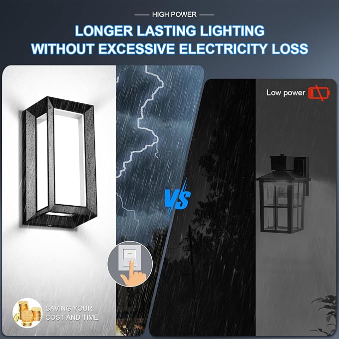 ledmo Exterior Wall Lights LED Beads 1800LM Outdoor Lights Fixtures Wall Mount - Image 6