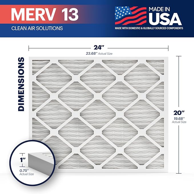 BNX TruFilter 20x24x1 Air Filter MERV 13 - Image 2