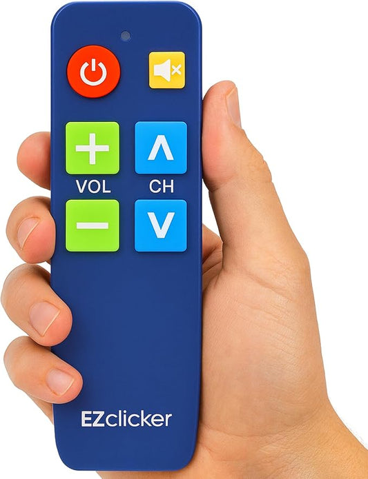 EZclicker TV Remote for Seniors, Extra Simple Big Button Remote Works by Unknown