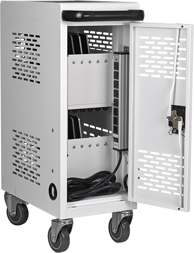 Aokleo Laptop Charging Cart, 16 Devices Tablet Storage Carts - Image 9