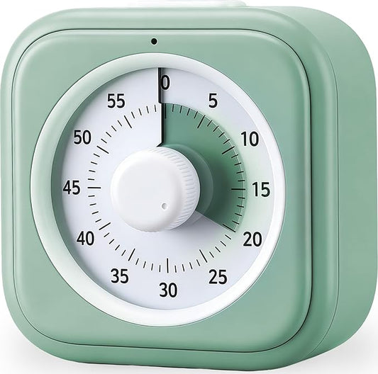 60 Minute Visual Timer for Kids, Silent Countdown Clock, Time Management Tool by BetterToolsBrighterFutures