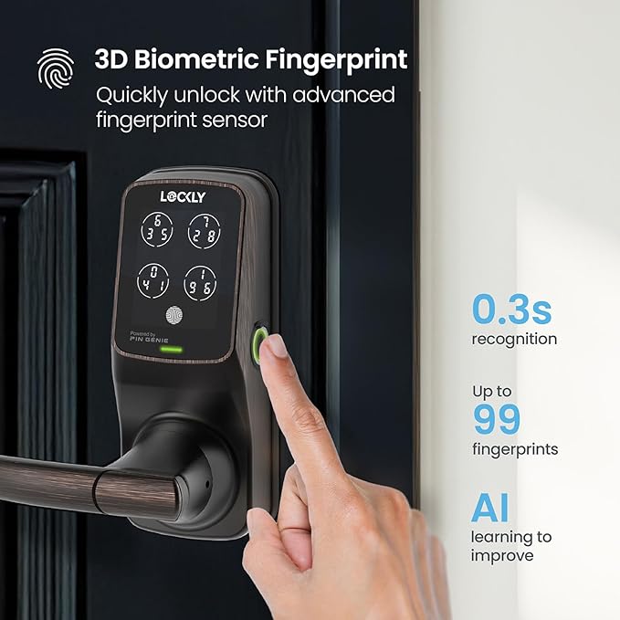 Lockly Secure Plus Bluetooth Smart Door Lock, Keyless Entry - Image 4