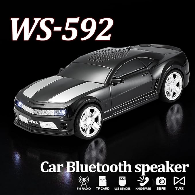 WSTER Classic Sports Car Model Bluetooth Speaker, Portable Wireless Outdoor - Image 5