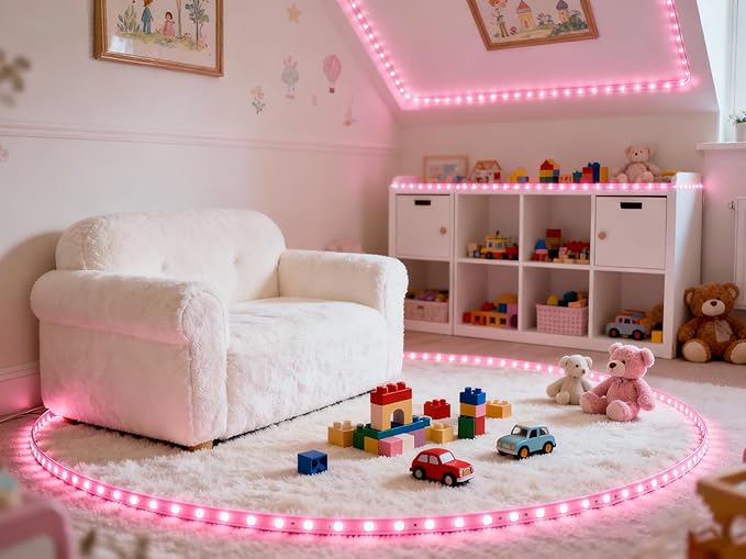 Pink Led Lights Strip Valentines Galentines Day Decor Rope Lights Easy DIY - Image 9
