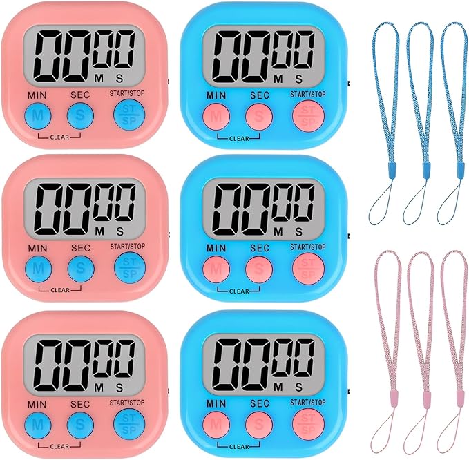 ZILLEEN Classroom Timer for Kids Teachers 6 Pack Digital Timers by ZILLEEN