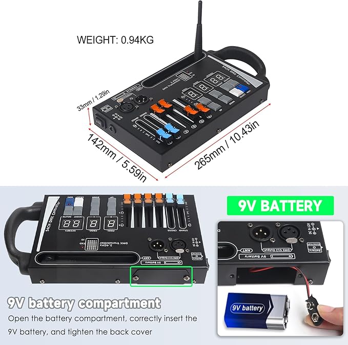 DMX Lighting Console, 54 Channels DMX Controller - Image 2