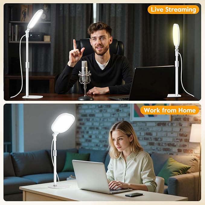 White 1Pack Video Conference Lighting - Image 3