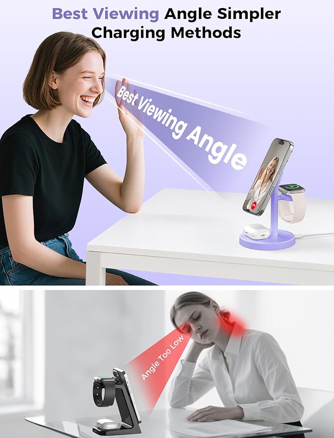 Aeinidi 2026 3 in 1 Wireless Charging Station Compatible - Image 6