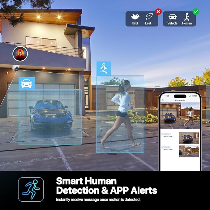 OHBET DahuaSecurity 5MP POE IP Turret Camera - Image 5