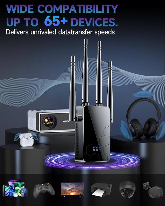 2026 WiFi Extender Internet Booster, 10000 Sq.ft Long Range Repeater Wireless - Image 6