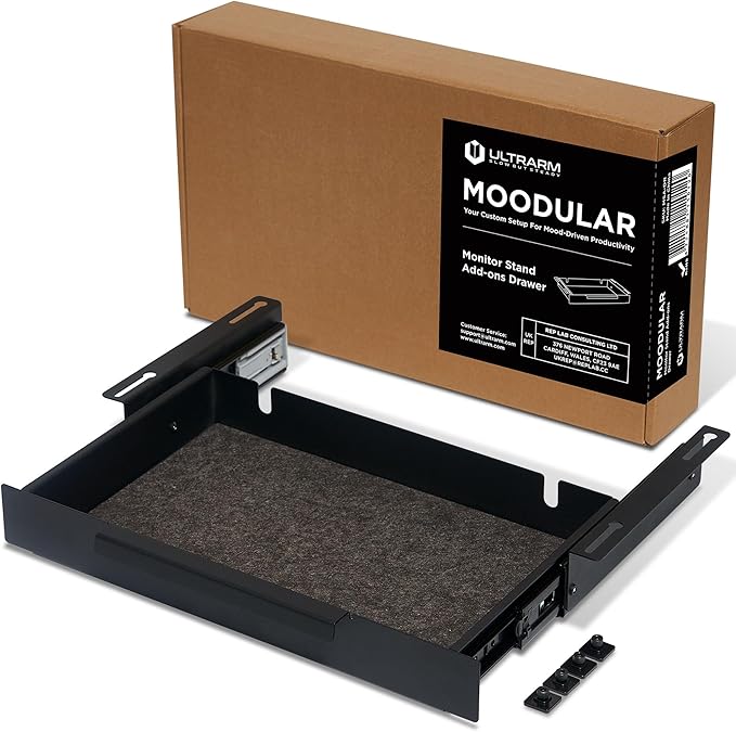 ULTRARM Moodular Add-ons Storage Drawer Black MSA-DR by ULTRARM