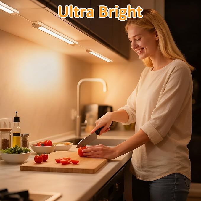 maylit Under Cabinet Lighting Plug in, Renter Friendly Lamp, Wired 110V 120V - Image 2