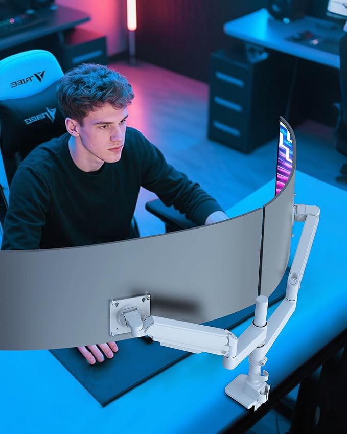 Ergounion Dual Monitor Arm for 13-49 Inch Ultrawide Screens, Heavy Duty Monitor - Image 7