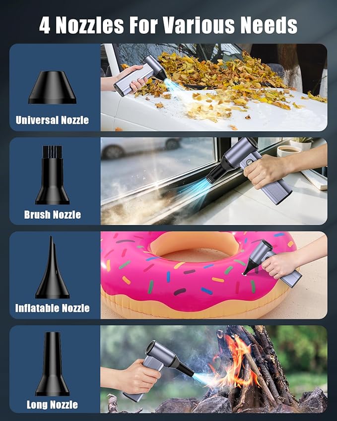 Compressed Air Duster with150, 000RPM Brushless Motor, 8000mAh Battery - Image 6