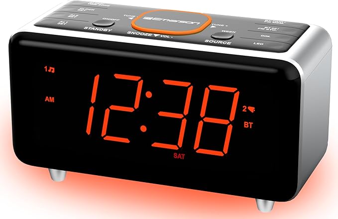 Emerson CKS1521 SmartSet Bluetooth Dual Alarm Clock Radio - Image 6