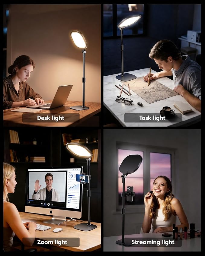 Video Conference Lighting for Zoom Meeting, Ring Light for Desk - Image 4