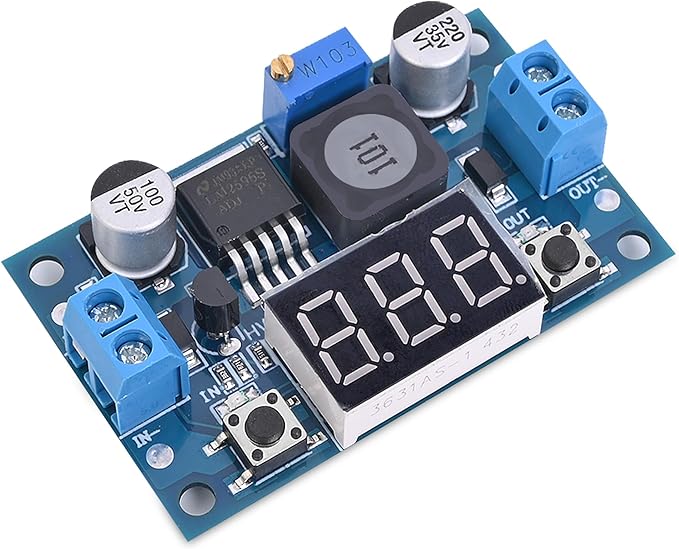 Seloky LM2596 Adjustable DC-DC Step-Down Buck Converter Module by Seloky