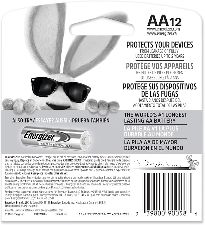 Energizer AA Batteries, Double A Max Alkaline Battery - Image 2