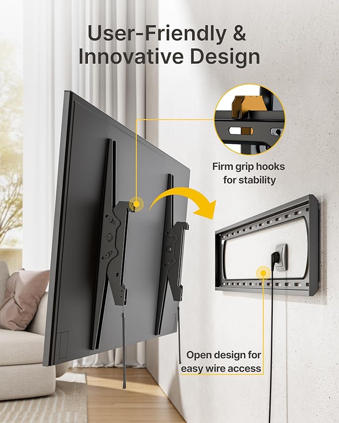 monTEK Heavy Duty Tilting TV Wall Mount - Image 8