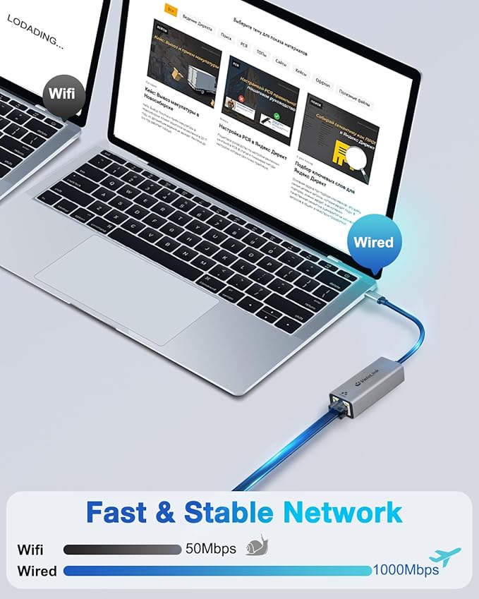 USB c to ethernet Adapter, ethernet to USB C, usbc to CAT6, Gigabit to c Port - Image 5