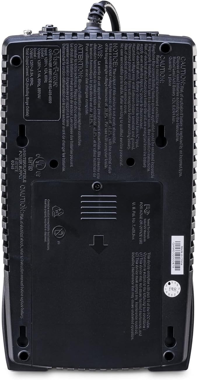 CyberPower EC650LCD Ecologic Battery Backup & Surge Protector UPS System - Image 3