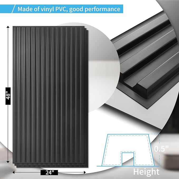 Art3d 6-Pack Slat Design 3D Wall Panels - Image 4