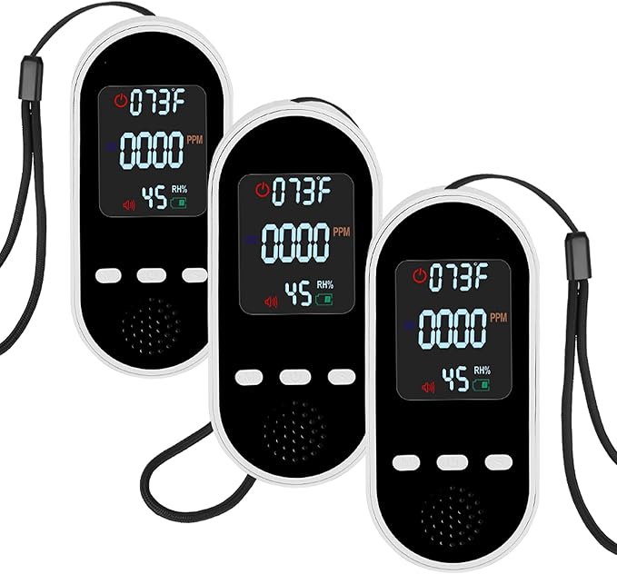 Vzmcov Portable Carbon Monoxide Detector Mini air Quality Monitor by Vzmcov