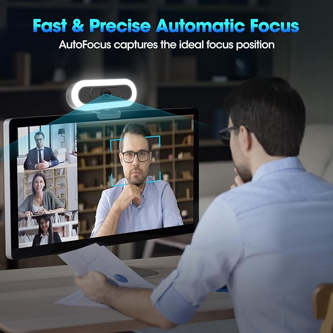 ToLuLu Streaming Webcam 2K 50FPS Web Cam, LED RGB Webcam - Image 2