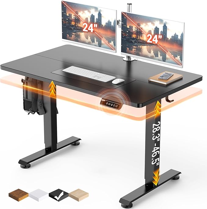 Veken 47.2" Standing Desk, Adjustable Height Office Desk by Veken