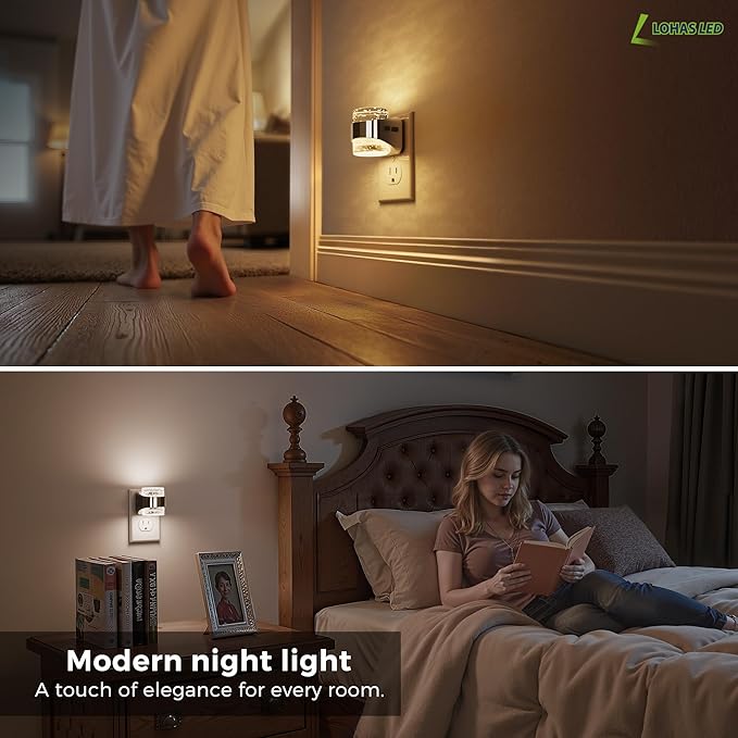 L LOHAS LED 3CCT Night Lights Plug into Wall, 3000K/4000k/5000K Adjustable - Image 6