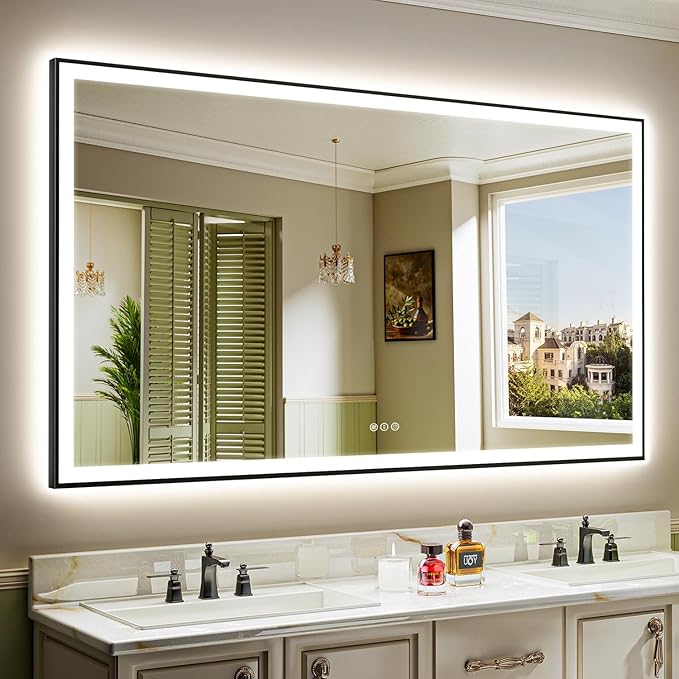 YEELAIT 72x40 Inch LED Bathroom Mirror by YEELAIT
