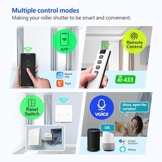 DieseRC 5pcs Wireless Smart Roller Shutter Controller - Image 3