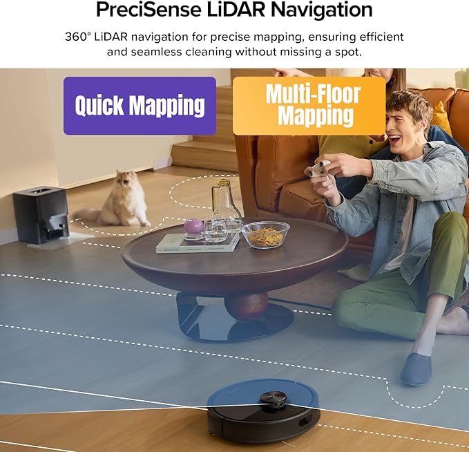 roborock Q7 M5+ Robot Vacuum and Mop, Upgraded from Q5 Max+, 10000Pa Suction - Image 6