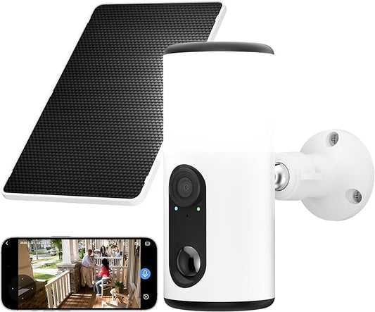 ARCCTV Floodlight Camera with Solar Panel, 4MP Battery Powered Security Cameras by ARCCTVSecurity