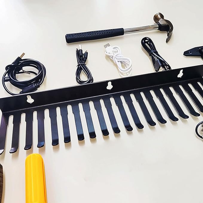 EINCORN Professional Grades Cable Storage Rack 20 Slot Wall Organizers - Image 5