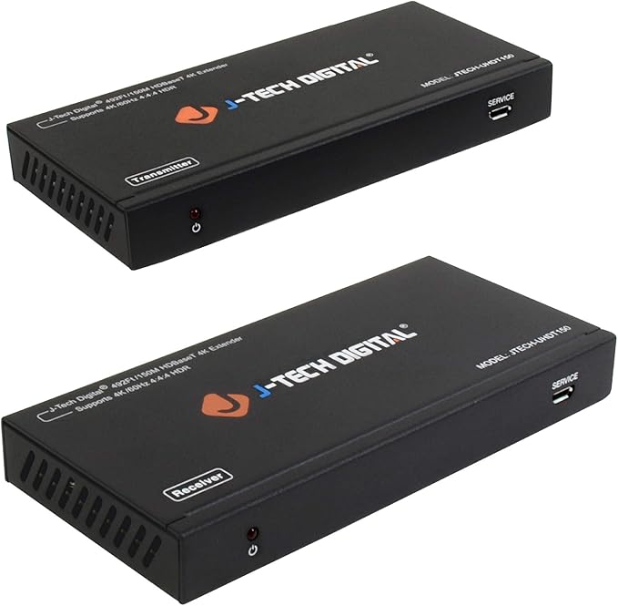 J-Tech Digital Long Range HDMI Extender Over Cat6 150m/492ft HDBaseT 4K60Hz by J-TechDigital