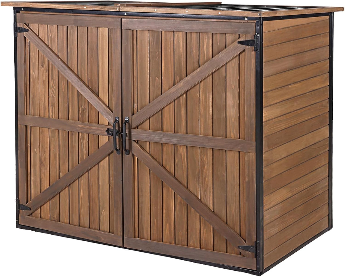 gutinneen outdoor storage shed cabinet with strong iron, main product view