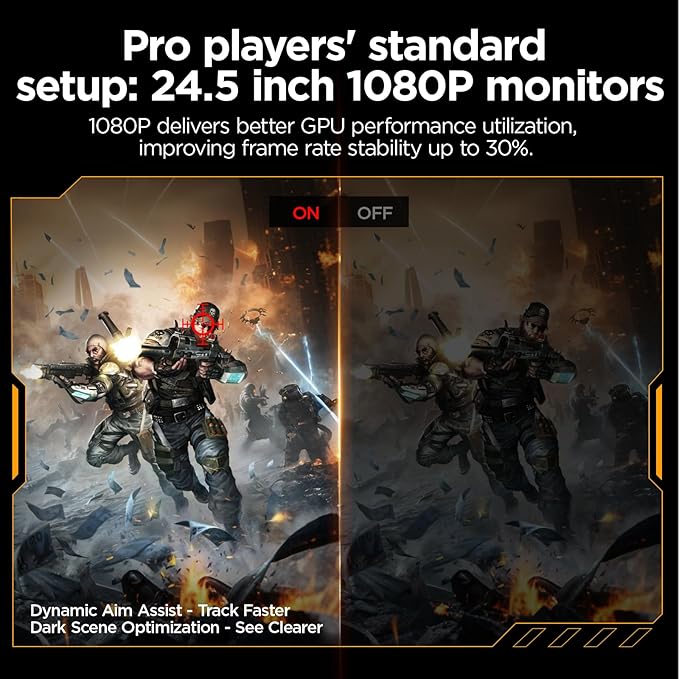 KOORUI 24.5 Inch Gaming Monitor 200Hz, FHD IPS Display, 90% DCI-P3 Color Gamut - Image 6