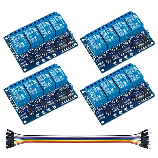 Hosyond 4Pack 4 Channel DC 5V Relay Module by Hosyond