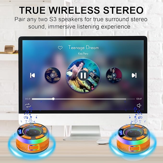 Shower Bluetooth Speaker IPX7 Waterproof, Portable Bluetooth Speakers - Image 5
