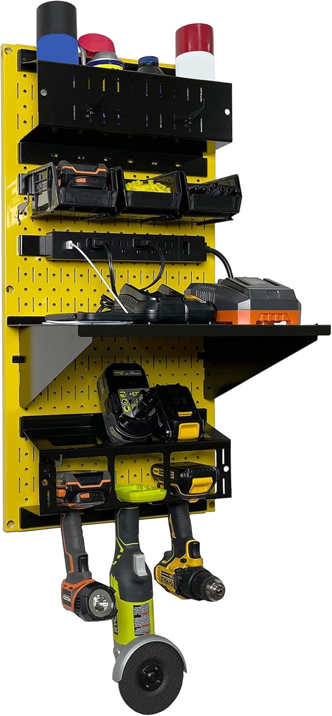 Wall Control Power Tool Storage Organizer Kit Cordless Drill Holder Charging - Image 3