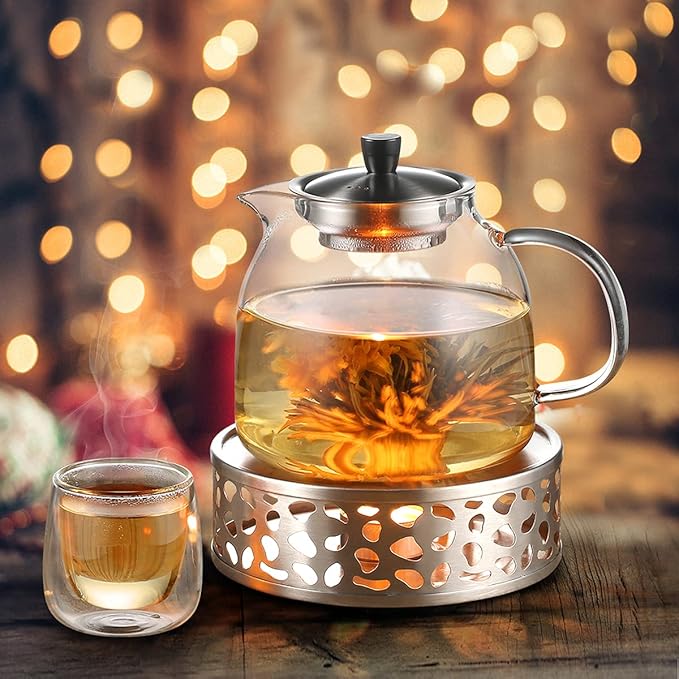 Stainless Steel Teapot Warmer, Metal Teapot Heater - Image 4