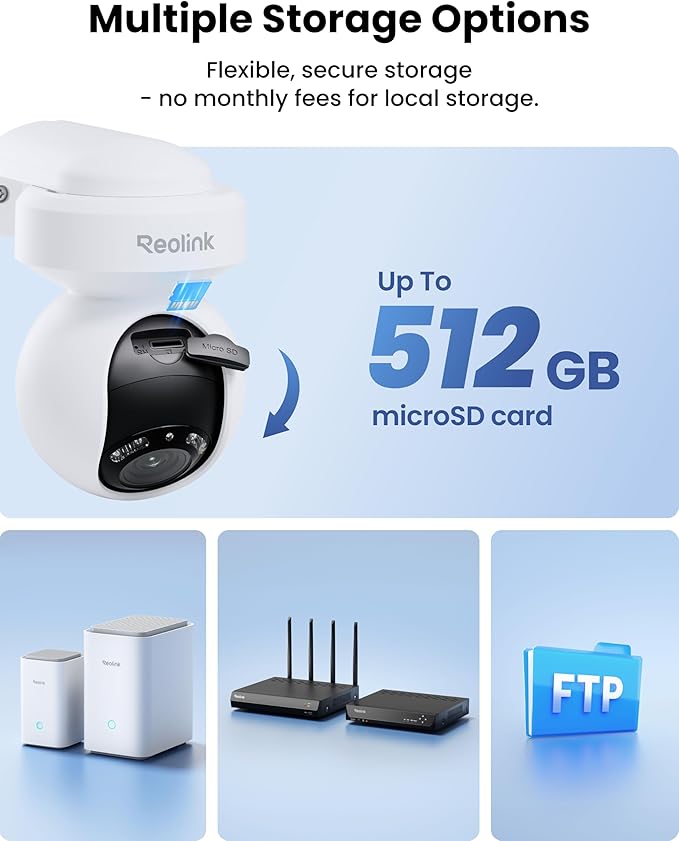 REOLINK 4K Outdoor Plug-in WiFi 6 Security Camera, PTZ Camera - Image 7