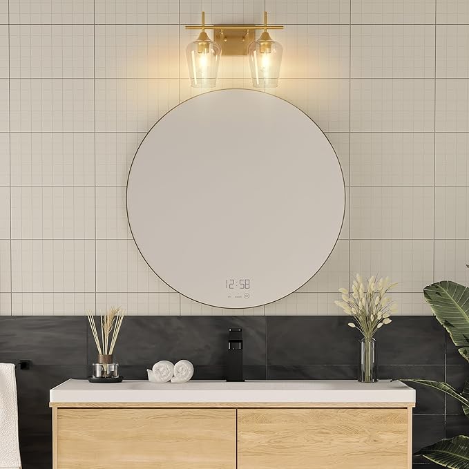 VONLUCE Bathroom Vanity Light, 2-Light Bathroom Light Fixture Over Mirror - Image 8