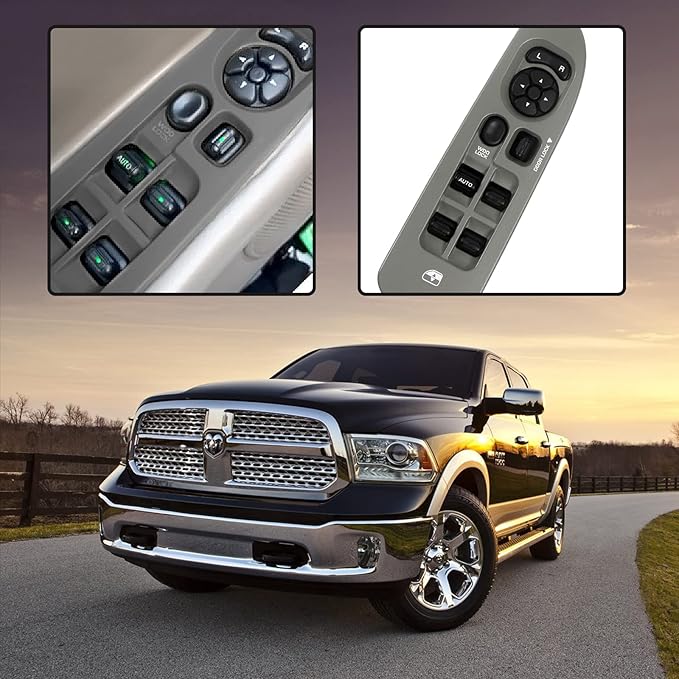 Power Window Switch and Taupe Bezel Fits - Image 2